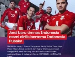 Jersi baru timnas Indonesia resmi dirilis bertema Indonesia Pusaka