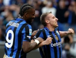 Inter Milan kokoh di puncak klasemen setelah taklukkan Udinese 2-1