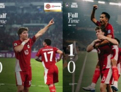 Indonesia Naik ke Peringkat Tiga Grup C Kualifikasi Piala Dunia