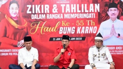 Haul Bung Karno ke-55 Tahun, DPD PDI-P Sulsel Gelar Zikir