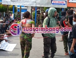 Aksi Mahasiswa Papua dan Cinta NKRI Berlangsung Damai di Makassar