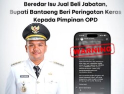 Bupati Bantaeng Tegaskan Larangan Jual Beli Jabatan di Pemkab