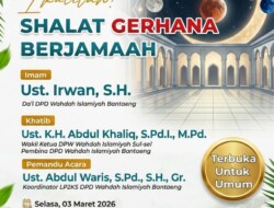 Gerhana Bulan, Warga Bantaeng Diimbau Shalat Bersama