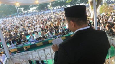 Bupati Bantaeng Rayakan Idul Fitri, Ajak Masyarakat Bersatu dan Bangkit