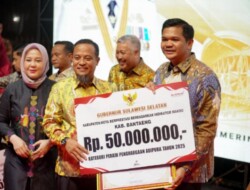 Gubernur Sulsel Apresiasi Bupati Bantaeng Atas Capaian Adipura