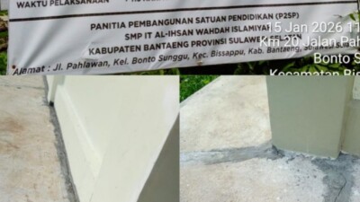 DPP LACAK Soroti Proyek Pendidikan di Bantaeng