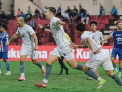 Gol Menit Akhir Dusan Lagator Bawa PSM Unggul Atas PSIM