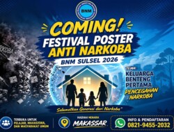 Peringati Hari Anti Narkoba, BNM Sulsel Bakal Buat Kegiatan Festival Poster 2026