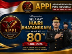 HUT Bhayangkara ke-80, APPI Sulsel Apresiasi Kinerja Polri Presisi