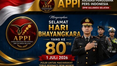HUT Bhayangkara ke-80, APPI Sulsel Apresiasi Kinerja Polri Presisi