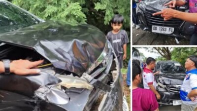 Rombongan PGRI Alami Musibah, Hj Erna Luka