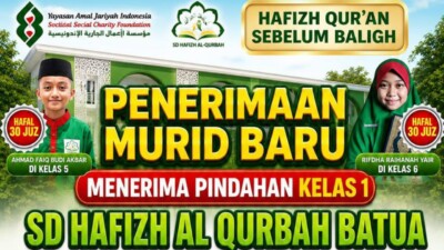 SD Hafizh Al-Qur’an Batua Makassar Buka Pendaftaran, Bebas Biaya Masuk