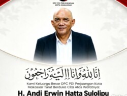 H. Andi Erwin Hatta Sulolipu Berpulang, PDIP Makassar Berduka