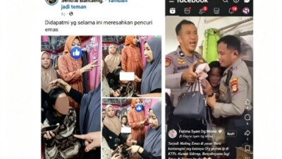 Diduga Curi Emas di Pasar Sentral Bantaeng, Wanita Dikelilingi Lalu Dijemput Polisi