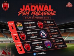 Jadwal PSM Makassar di Super League: Hadapi Tiga Lawan Berat di Awal Musim