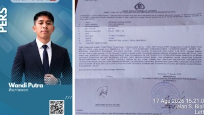 Lapor Polisi, Wartawan Jadi Korban Kekerasan, FJRI Kecam Keras Intimidasi Terhadap Jurnalis di Bantaeng