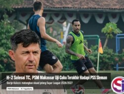 H-2 Selesai TC, PSM Makassar Uji Coba Terakhir Hadapi PSS Sleman