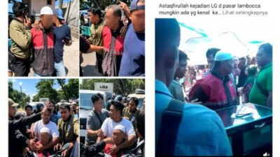 Diduga Jual Emas Palsu Bersurat, Bapak Paruh Baya Diamankan Warga di Pasar Lambocca Bantaeng