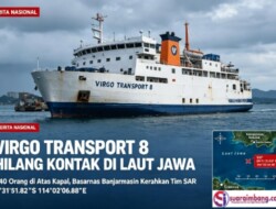 Kapal Virgo Transport 8 Hilang Kontak, 240 Penumpang Belum Ditemukan di Laut Jawa
