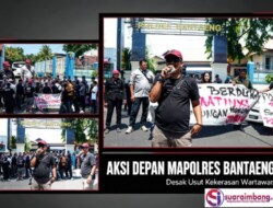 Aksi Depan Mapolres Bantaeng, Usut Kekerasan Wartawan dan Pelangsir BBM Subsidi Dikecam