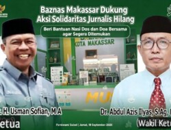 Baznas Makassar Dukung Aksi Solidaritas Jurnalis Hilang