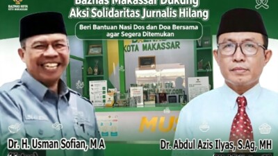Baznas Makassar Dukung Aksi Solidaritas Jurnalis Hilang
